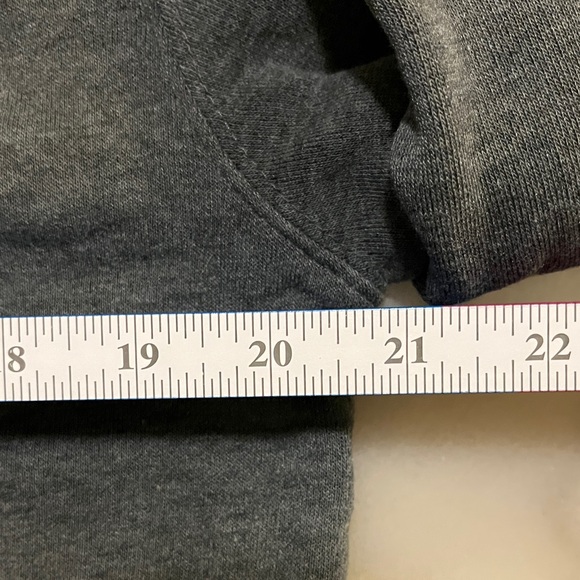 Porsche Gray Men's Fleece Zip Up Hoodie with Porsche Emblem on Front - Picture 4 of 7